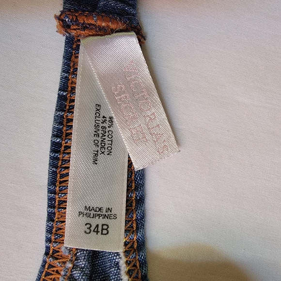 Victoria's Secret Denim Bikini with Brown Stitching - Picture 4 of 5